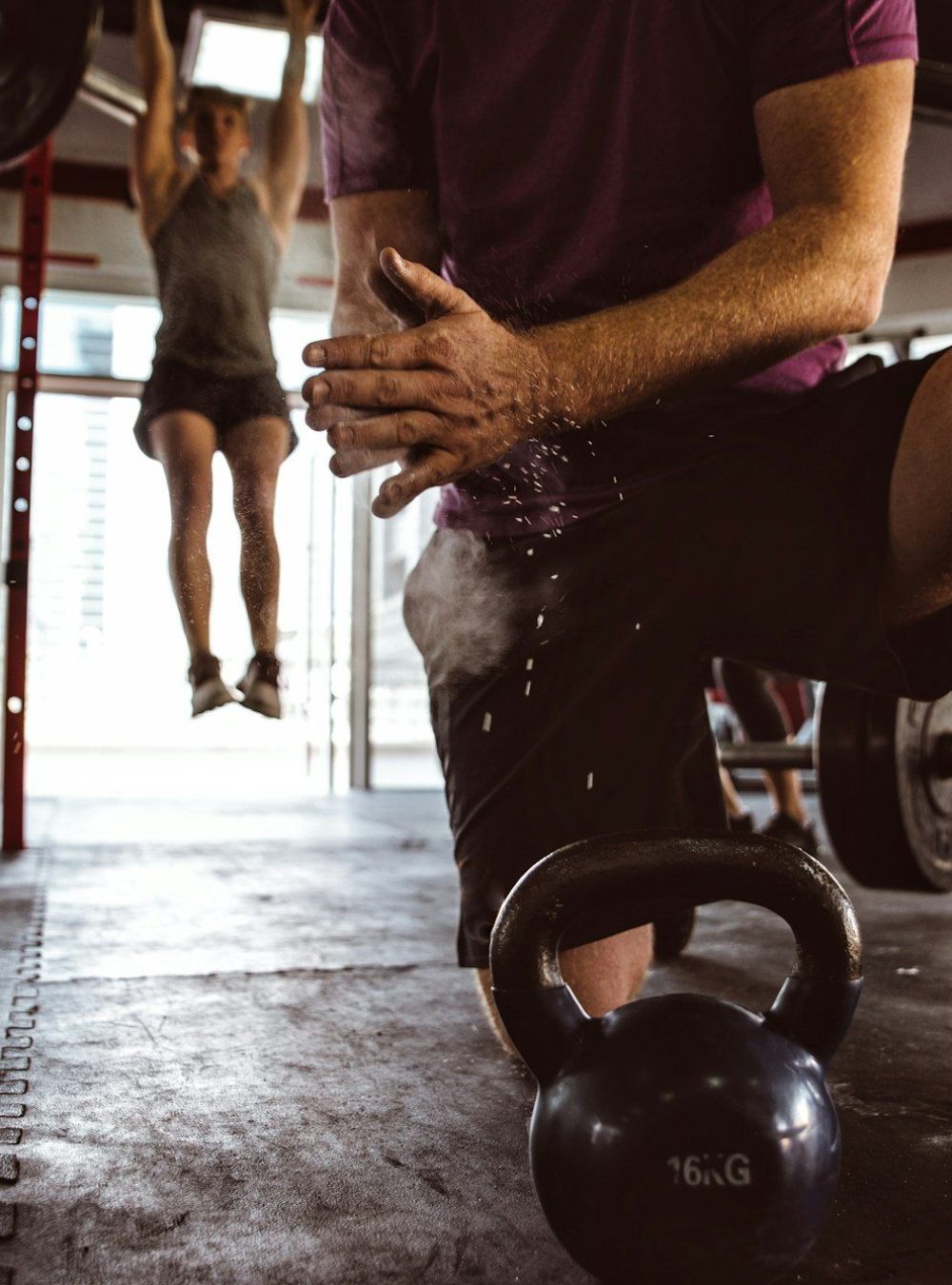 Functional training class working out